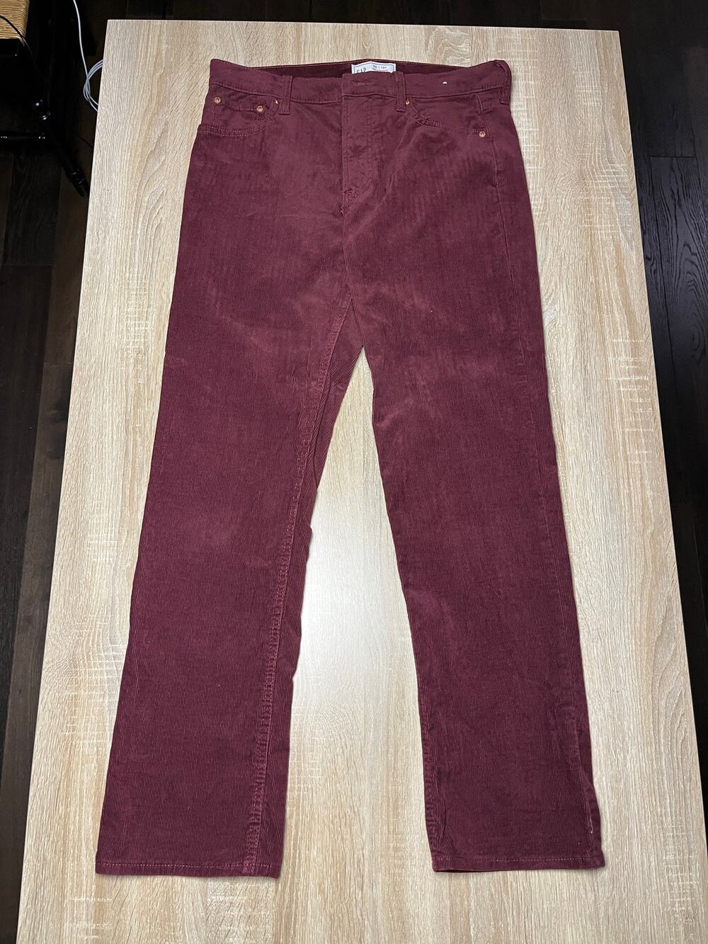 Gap Corduroy 90s Straight Red Jeans Women Size 10R (30)